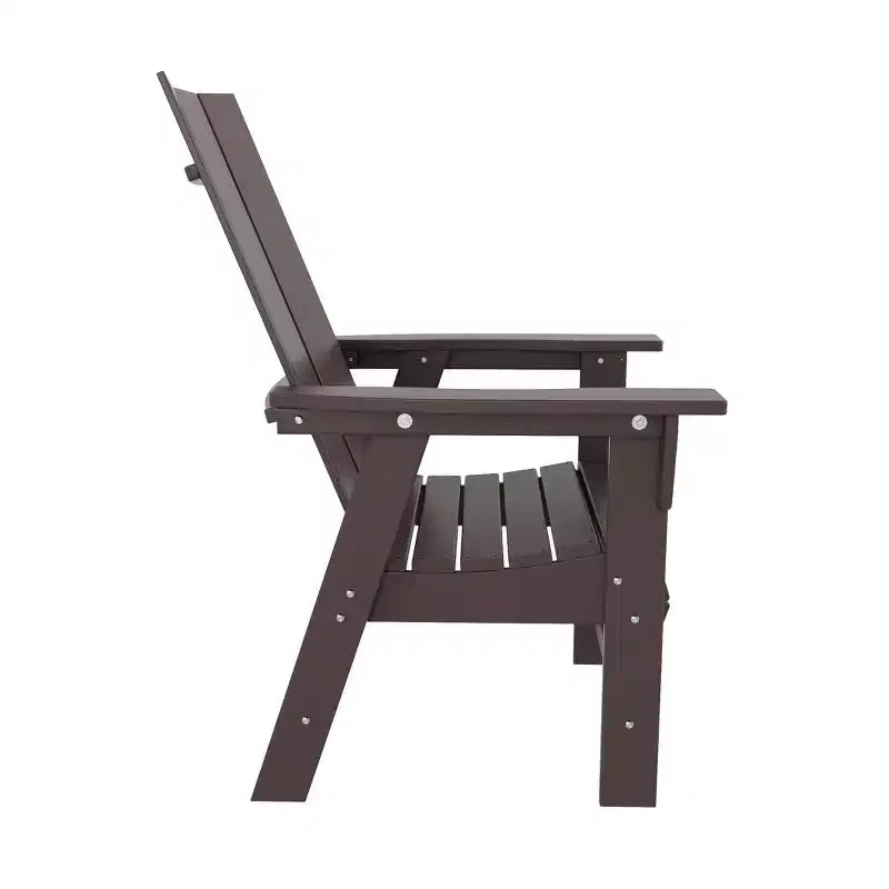 WestinTrends Outdoor Patio Modern Adirondack Dining Chair Weather Resistant