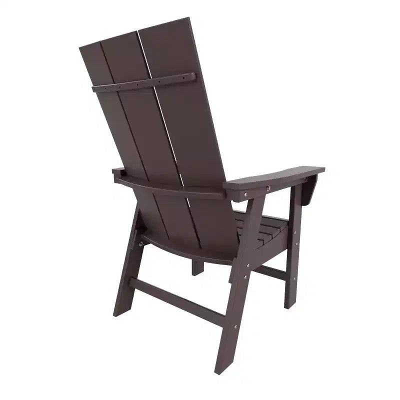 WestinTrends Outdoor Patio Modern Adirondack Dining Chair Weather Resistant