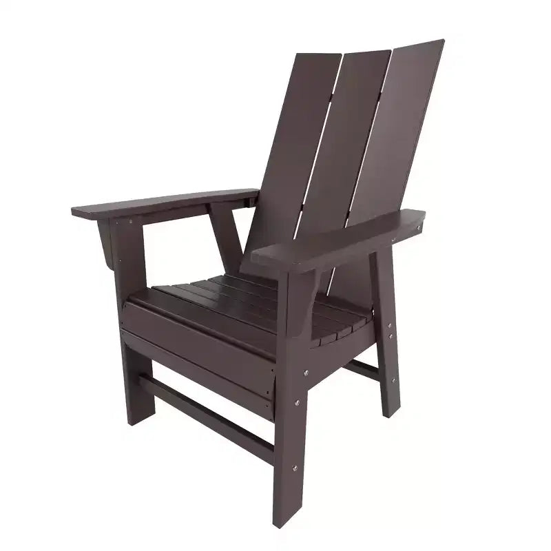 WestinTrends Outdoor Patio Modern Adirondack Dining Chair Weather Resistant