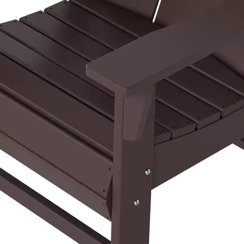 WestinTrends Outdoor Patio Modern Adirondack Dining Chair Weather Resistant