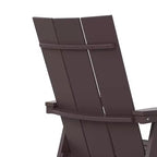 WestinTrends Outdoor Patio Modern Adirondack Dining Chair Weather Resistant