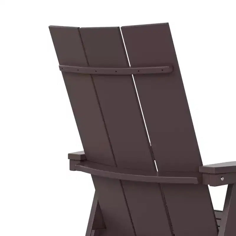 WestinTrends Outdoor Patio Modern Adirondack Dining Chair Weather Resistant