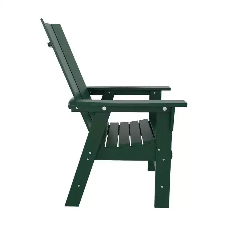 WestinTrends Outdoor Patio Modern Adirondack Dining Chair Weather Resistant