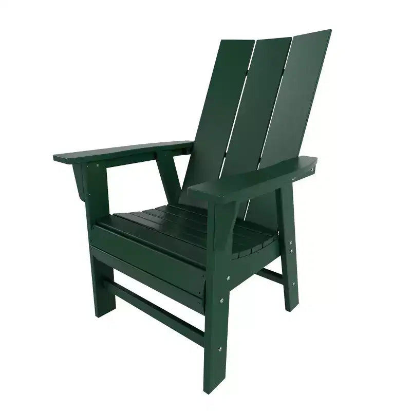 WestinTrends Outdoor Patio Modern Adirondack Dining Chair Weather Resistant