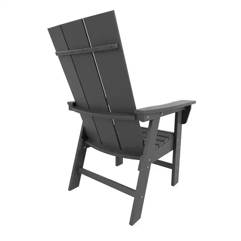 WestinTrends Outdoor Patio Modern Adirondack Dining Chair Weather Resistant