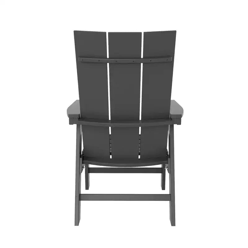 WestinTrends Outdoor Patio Modern Adirondack Dining Chair Weather Resistant