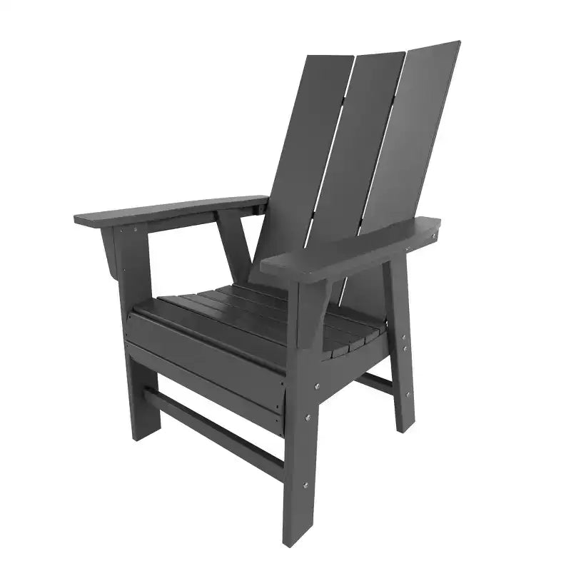 WestinTrends Outdoor Patio Modern Adirondack Dining Chair Weather Resistant