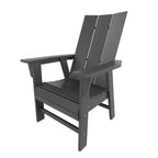 WestinTrends Outdoor Patio Modern Adirondack Dining Chair Weather Resistant