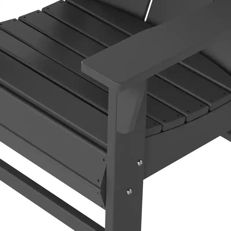 WestinTrends Outdoor Patio Modern Adirondack Dining Chair Weather Resistant