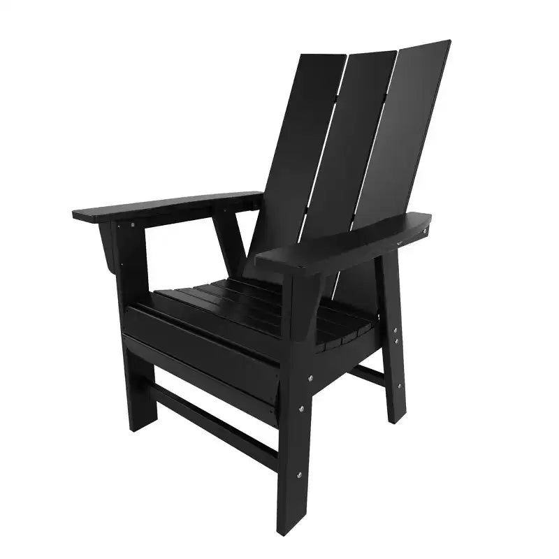 WestinTrends Outdoor Patio Modern Adirondack Dining Chair Weather Resistant
