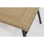Outdoor Patio Wicker Egg Chair with Footstool 4W, Gray Blue/Beige -ModernLuxe