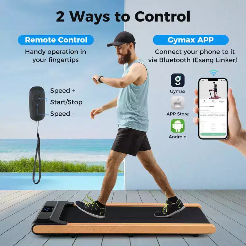 Tapis roulant Costway 3-in-1 Walking Pad da scrivania con telecomando, controllo tramite APP intelligente e display a LED