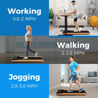 Tapis roulant Costway 3-in-1 Walking Pad da scrivania con telecomando, controllo tramite APP intelligente e display a LED