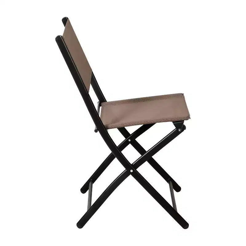 Emma and Oliver Set di 4 sedie pieghevoli per interni ed esterni con materiale Flex Comfort e telai in acciaio