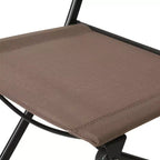 Emma and Oliver Set di 4 sedie pieghevoli per interni ed esterni con materiale Flex Comfort e telai in acciaio