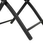 Emma and Oliver Set di 4 sedie pieghevoli per interni ed esterni con materiale Flex Comfort e telai in acciaio