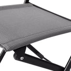 Emma and Oliver Set di 4 sedie pieghevoli per interni ed esterni con materiale Flex Comfort e telai in acciaio