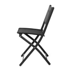 Emma and Oliver Set di 4 sedie pieghevoli per interni ed esterni con materiale Flex Comfort e telai in acciaio