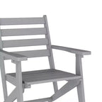 Merrick Lane Sedia Adirondack da Interno/Esterno con Portabicchieri Pieghevole, Sedia Adirondack in HDPE Riciclato Resistente a Tutte le Condizioni Atmosferiche