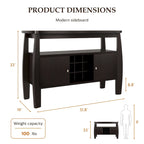 Furniture of America True Modern 51-inch Cappuccino 1-shelf Buffet Table