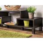 Furniture of America Rami Modern 3-Shelf Espresso Finish TV Stand, Sleek Media Console for Living Room Entertainment
