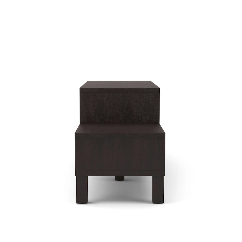 Furniture of America Rami Modern 3-Shelf Espresso Finish TV Stand, Sleek Media Console for Living Room Entertainment