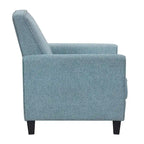 Haynes Traditional Fabric Welted Padded Recliner Chair by Furniture of America