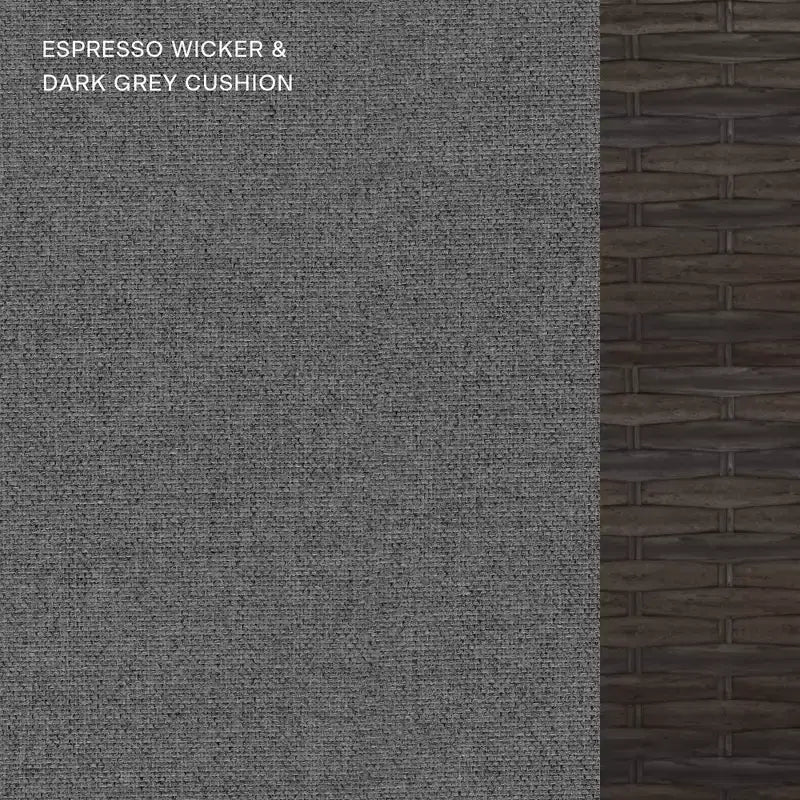 Seduta da Esterno Honeycomb Carmel - Sedia in Rattan Espresso: Arredamento Modulare da Patio Resistente alle Intemperie