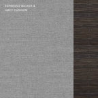Seduta da Esterno Honeycomb Carmel - Sedia in Rattan Espresso: Arredamento Modulare da Patio Resistente alle Intemperie