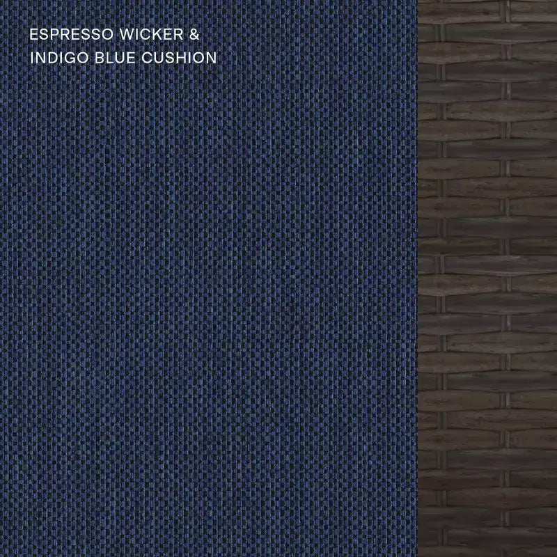 Seduta da Esterno Honeycomb Carmel - Sedia in Rattan Espresso: Arredamento Modulare da Patio Resistente alle Intemperie