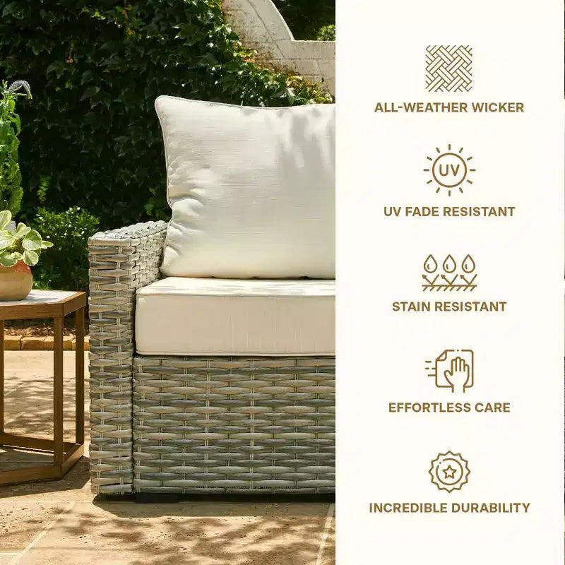 Seduta da Esterno Honeycomb Carmel - Sedia in Rattan Espresso: Arredamento Modulare da Patio Resistente alle Intemperie