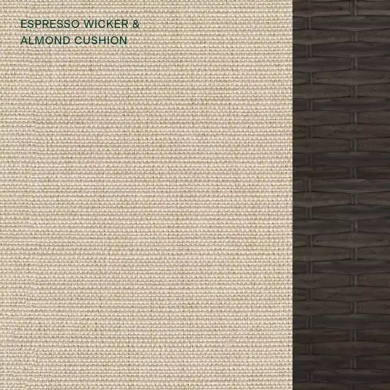 Seduta da Esterno Honeycomb Carmel - Sedia in Rattan Espresso: Arredamento Modulare da Patio Resistente alle Intemperie