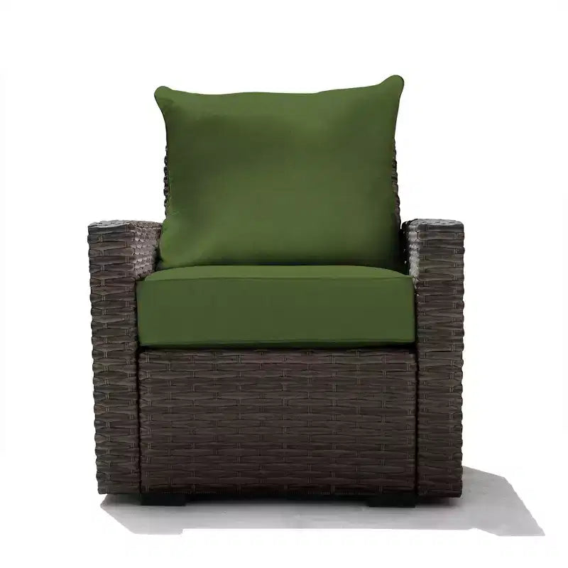 Seduta da Esterno Honeycomb Carmel - Sedia in Rattan Espresso: Arredamento Modulare da Patio Resistente alle Intemperie