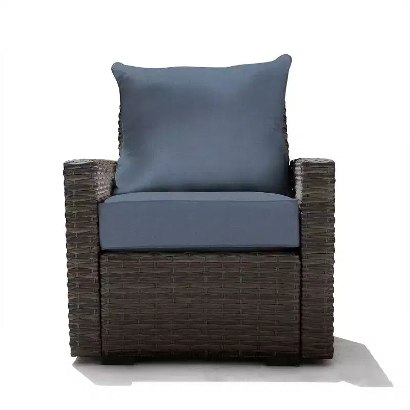 Seduta da Esterno Honeycomb Carmel - Sedia in Rattan Espresso: Arredamento Modulare da Patio Resistente alle Intemperie