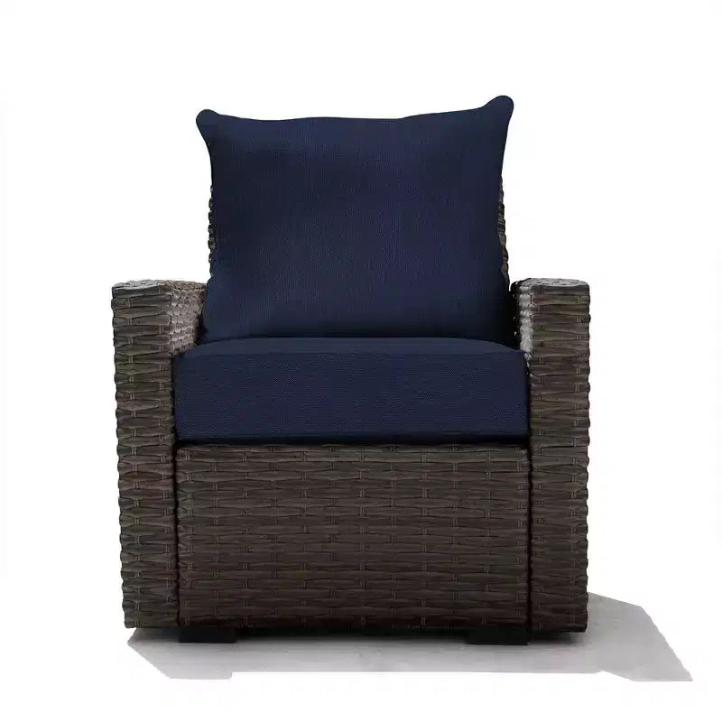 Seduta da Esterno Honeycomb Carmel - Sedia in Rattan Espresso: Arredamento Modulare da Patio Resistente alle Intemperie