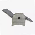 Flash Furniture Nemo Indoor/Outdoor Patio Wicker Rattan Recliner Lounge Chair with Flip up Side Table