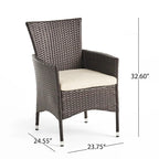 Bragdon Aluminum/ Brown Wicker 9-piece Outdoor Dining Set by Christopher Knight Home