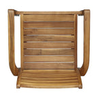Wells Outdoor 4-Seater Round Acacia Wood Dining Set by Christopher Knight Home