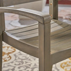 Wells Outdoor 4-Seater Round Acacia Wood Dining Set by Christopher Knight Home