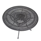 Homestyles Grenada Charcoal Aluminum Outdoor Dining Table