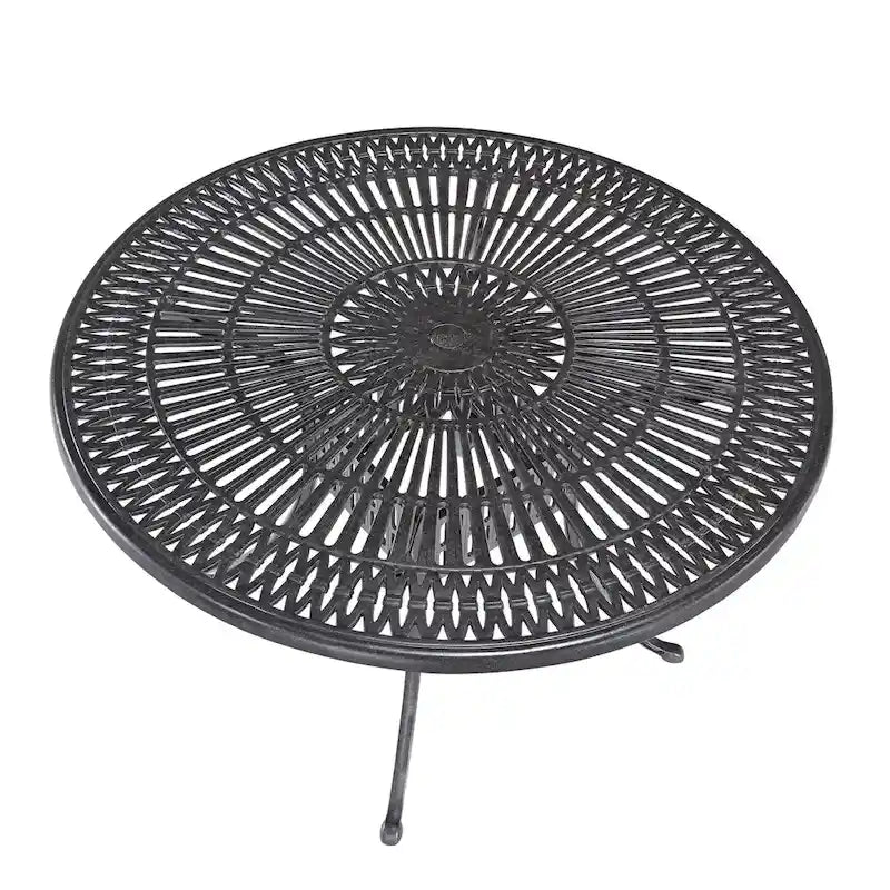 Homestyles Grenada Charcoal Aluminum Outdoor Dining Table