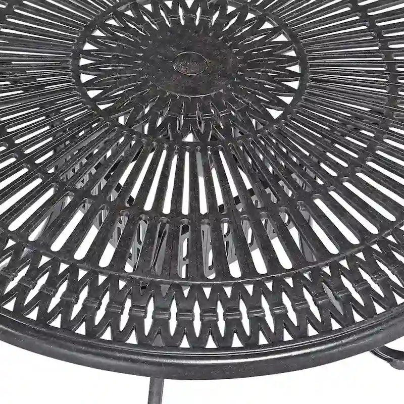 Homestyles Grenada Charcoal Aluminum Outdoor Dining Table