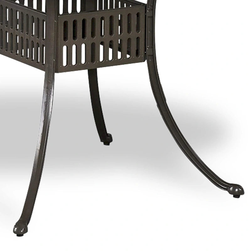 Homestyles Grenada Charcoal Aluminum Outdoor Dining Table