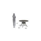 Homestyles Grenada Charcoal Aluminum Outdoor Dining Table