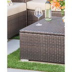 Santa Rosa Outdoor 7-piece Wicker Sectional Sofa with Storage by Christopher Knight Home