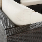 Santa Rosa Outdoor 7-piece Wicker Sectional Sofa with Storage by Christopher Knight Home