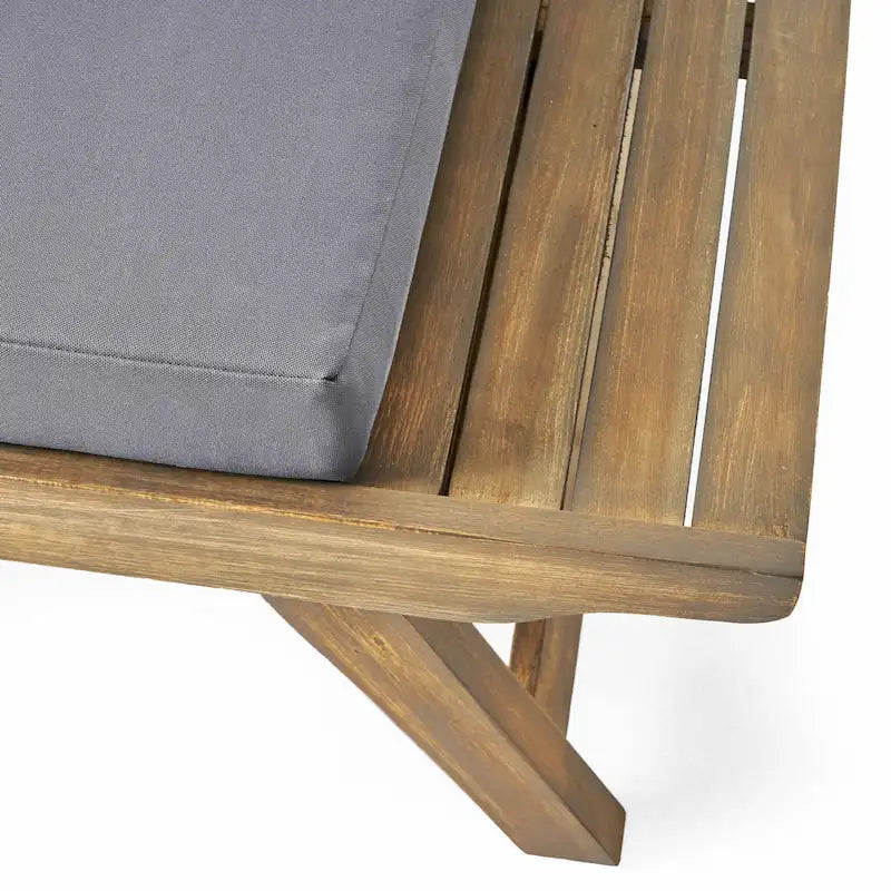 Sedona Outdoor 6 Seater Acacia Wood Chat Set by Christopher Knight Home