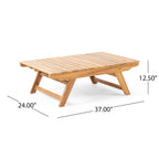 Sedona Outdoor 6 Seater Acacia Wood Chat Set by Christopher Knight Home
