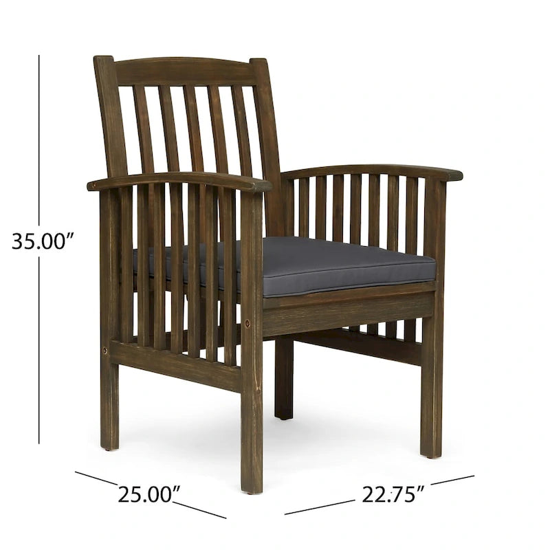Casa Outdoor 6-seater Oval Acacia Dining Set by Christopher Knight Home