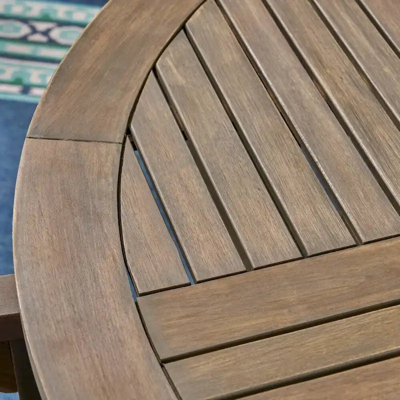 Casa Outdoor 6-seater Oval Acacia Dining Set by Christopher Knight Home